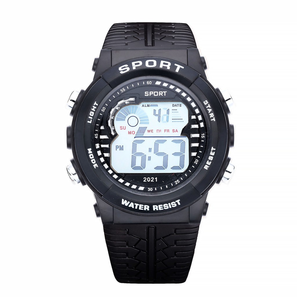 Đồng hồ nữ và nam Tisselly điện tử NU50 mẫu mới điện tử thể thao đầy đủ các chức năng và dây nhựa silicon cao cấp