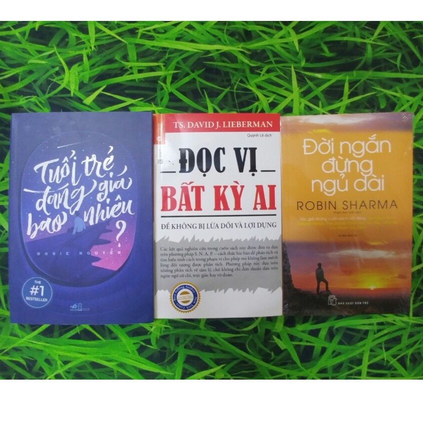 Sách - Combo 3 cuốn: Tuổi trẻ đáng giá bao nhiêu, đời ngắn đừng ngủ dài (tái bản 2018), Đọ