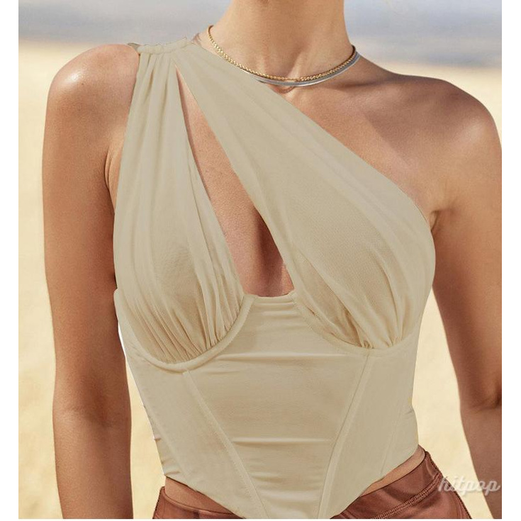 Áo Crop Top Không Tay Màu Sắc Đơn Giản Quyến Rũ Cho Nữ | BigBuy360 - bigbuy360.vn