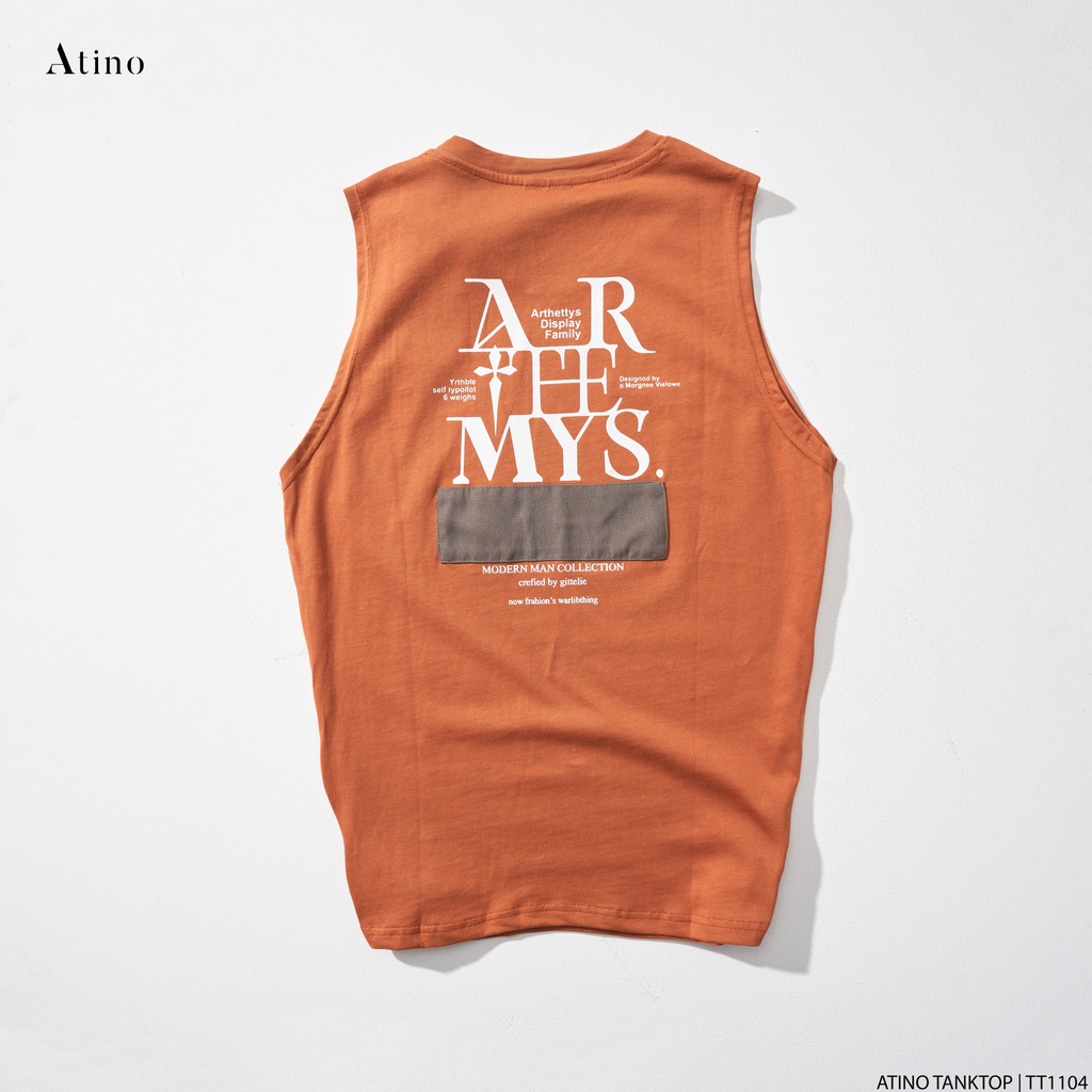 Áo Tank Top Nam ARFEMYS ATINO Chất Cotton Thoáng Mát form Regular TT1104