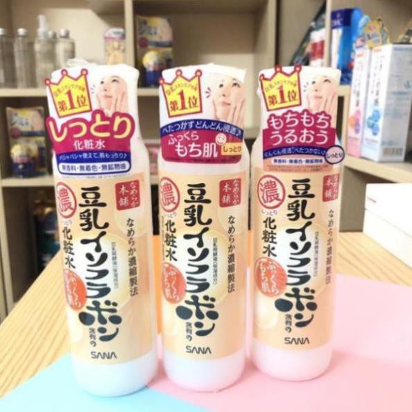 LOTION Nước hoa hồng từ mầm đậu nành Sana nhật bản 200ml