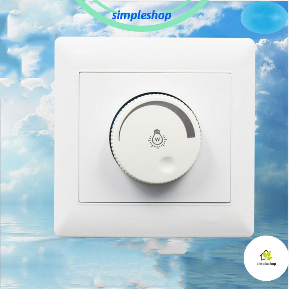 ❀SIMPLE❀ 220V Brand New Light Switch Professional Brightness Controller Dimmer White Durable Adjustable High Quality Lamp