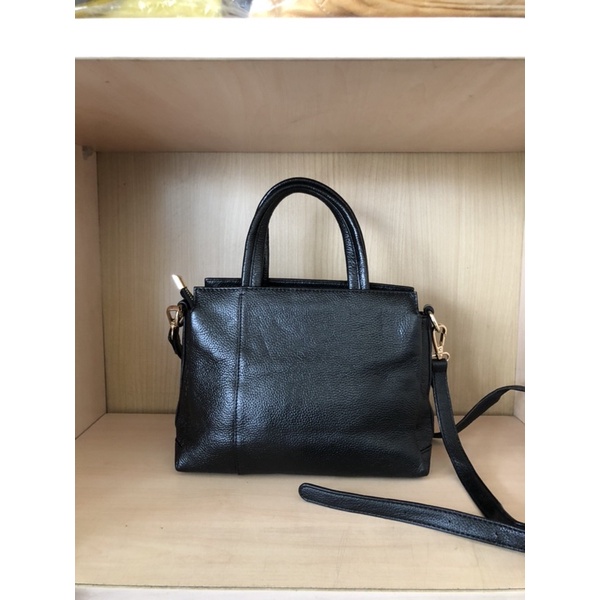 Túi công sở cầm tay đeo chéo màu đen