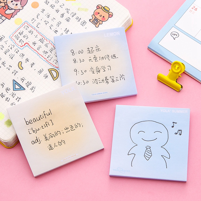 Giấy Note Ghi Chú Màu Sắc Tuyến Tính