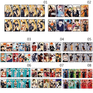 Set 10 Miếng Dán Họa Tiết Anime Haikyuu Nhật Bản Cho Bình Hydro Flask