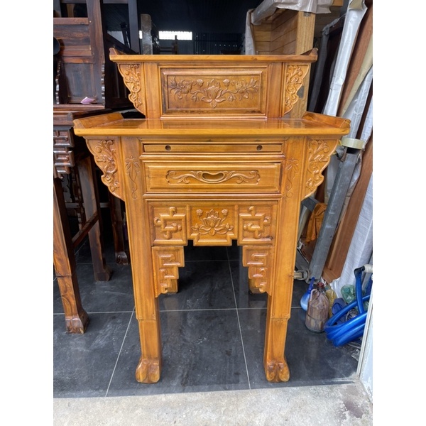 Bàn Cúng & Bàn Gia Tiên Gỗ Tràm Không Mắt Gỗ