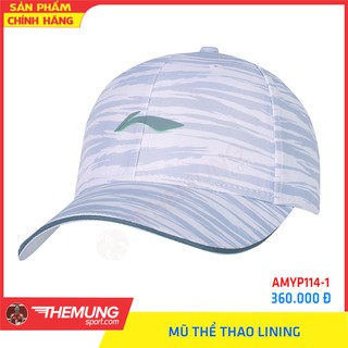 Mũ Thể Thao LiNing AMYP114-1 Kẻ Trắng