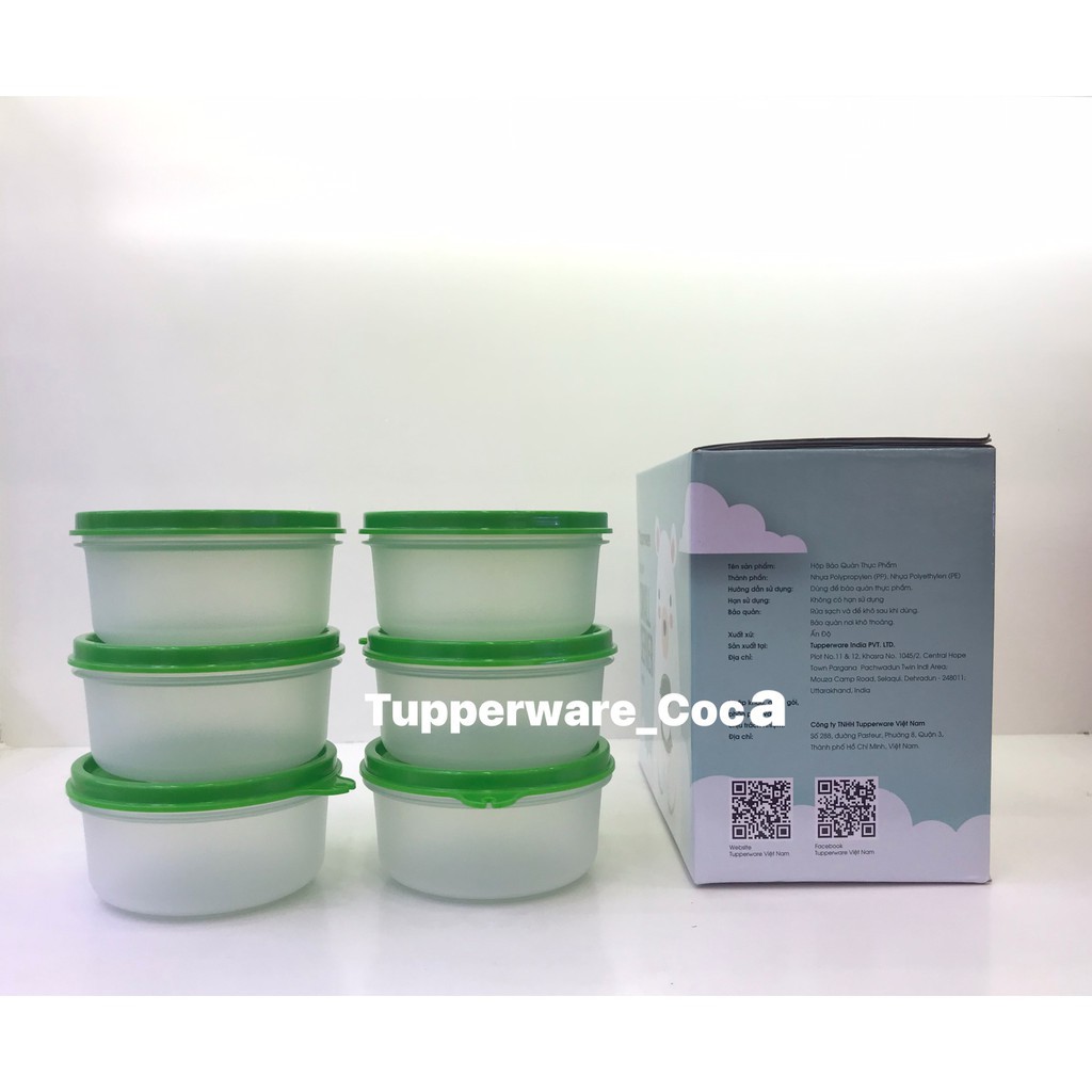 Bộ hộp Small Saver tupperware tặng 1 hộp snackup