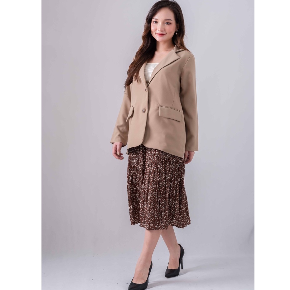 ⚡️Hàng Cao Cấp ⚡️ Chân váy hoa nhí dáng dài (cạp chun) - Váy vintage dài qua gối | BigBuy360 - bigbuy360.vn