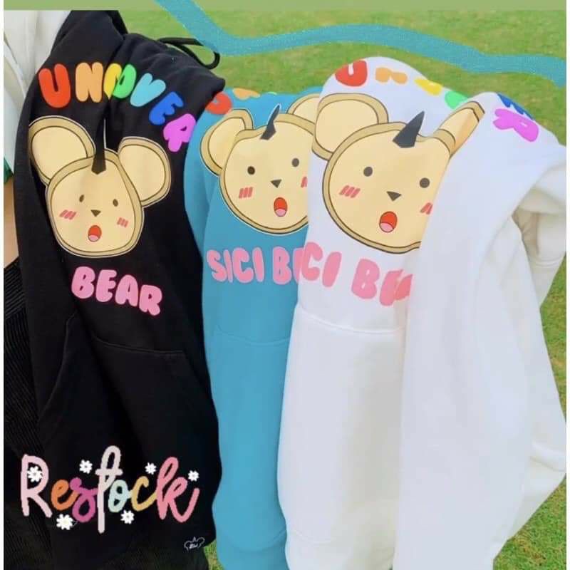 Áo hoodie nam nữ Uncover Sici Bear Unisex Form Rộng Ulzzang | BigBuy360 - bigbuy360.vn