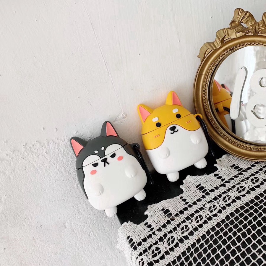 Vỏ bảo vệ hộp sạc tai nghe Airpods bằng silicon dẻo kiểu hoạt hình dễ thương | BigBuy360 - bigbuy360.vn