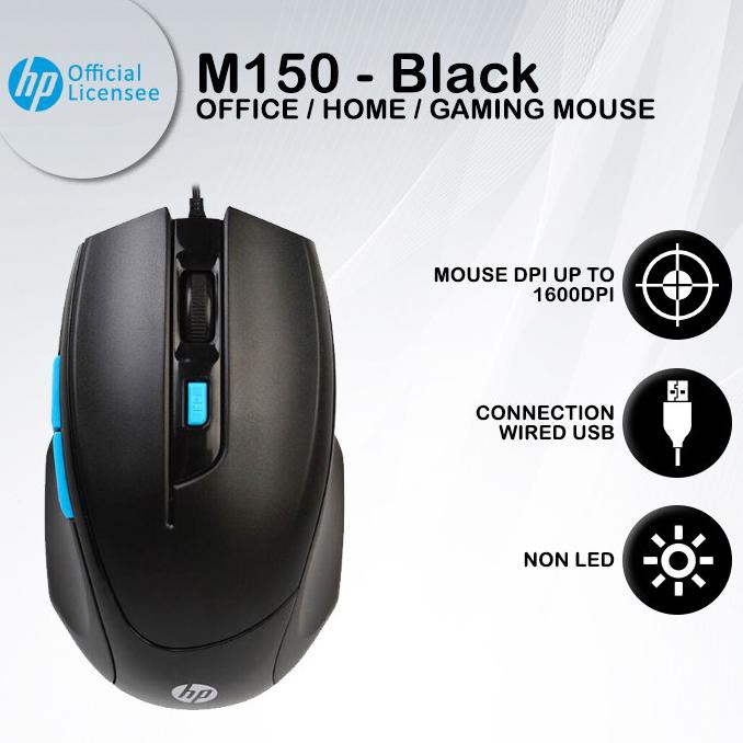 Chuột Gaming Có Dây Màu Đen Hp M150-1600Dpi