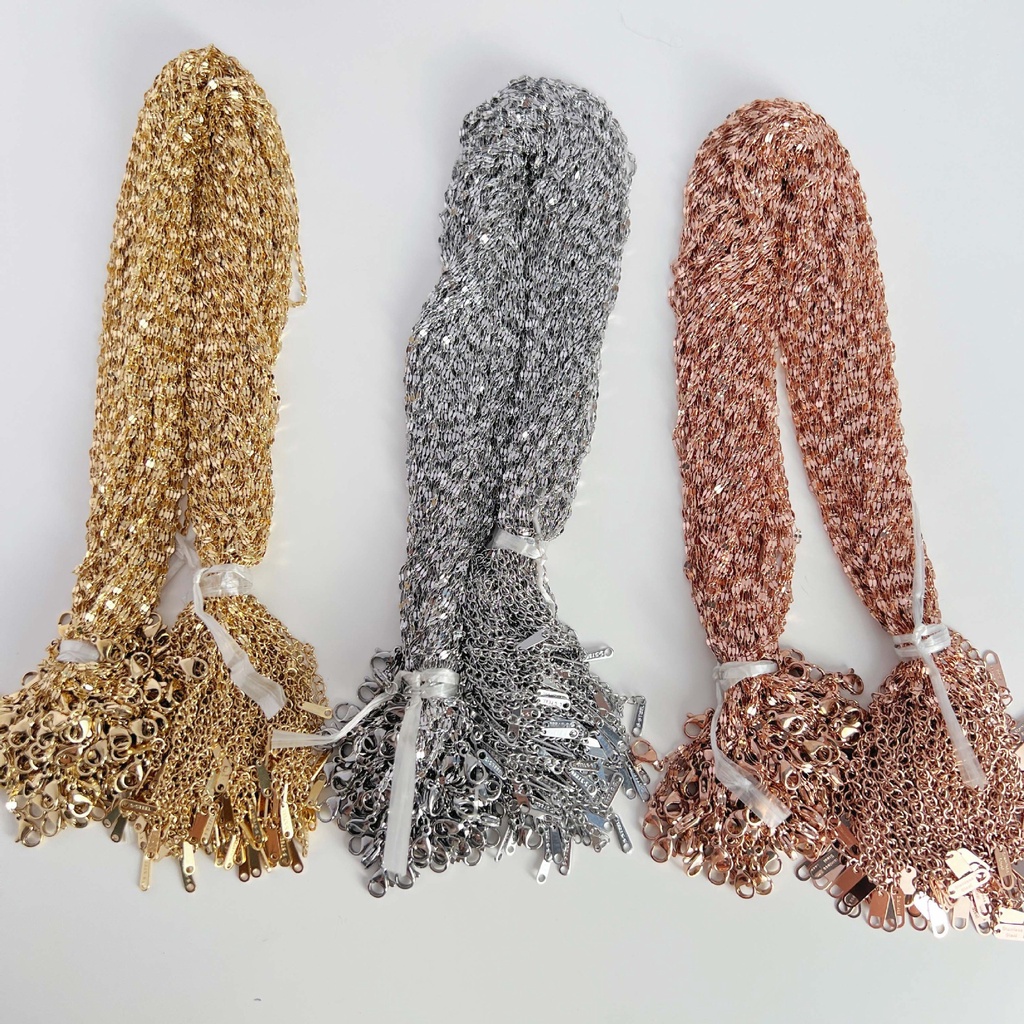 Dây chuyền nữ hàn quốc đẹp bằng titan lá me không đen vĩnh viễn - DCTT22005