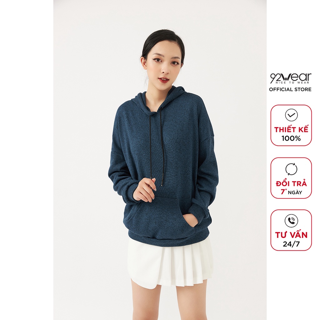 Áo hoodie nữ dài tay 92WEAR,  phong cách ulzzang, chất nỉ dày dặn ATA2172 | BigBuy360 - bigbuy360.vn