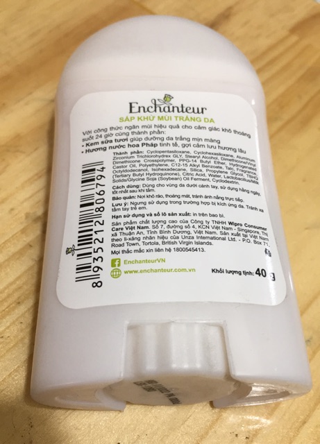 Sáp khử mùi trắng da Enchanteur Delightful 40g | BigBuy360 - bigbuy360.vn