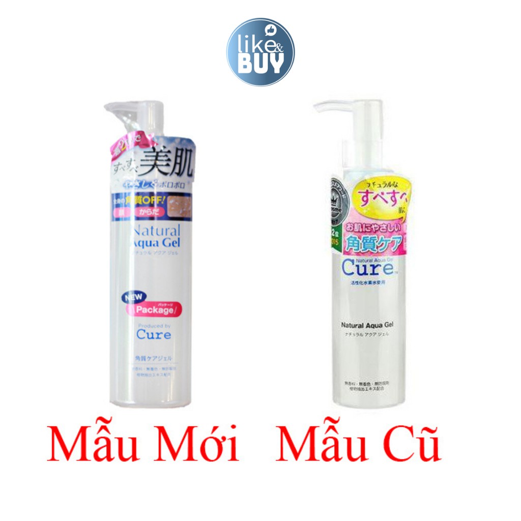 Tẩy da chết CURE NATURAL AQUA GEL, gel tẩy tế bào chết 250ml - hàng nội địa NHẬT | BigBuy360 - bigbuy360.vn