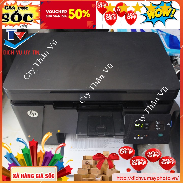 Máy in cũ đa năng HP M125A chất lượng đầy đủ tính năng in photocopy scan máy đẹp có bảo hành