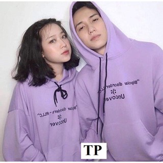 Áo hoodie "cover" tím unisex