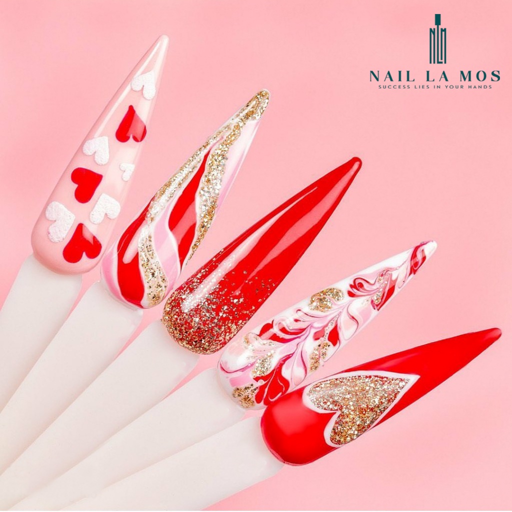 Móng que tập sơn - móng que nail đầu nhọn 1 bịch 40 que