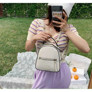 TÚI BALO DA TRƠN CNK 2 màu đen trắng T66075