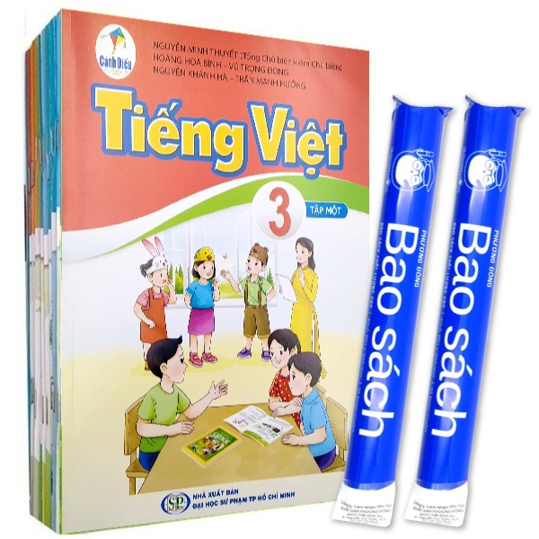 Sách Giáo Khoa Bộ Lớp 3 - Cánh Diều - Sách Bài Học (Bộ 12 Cuốn) (2022) + 2 Bao Sách TP