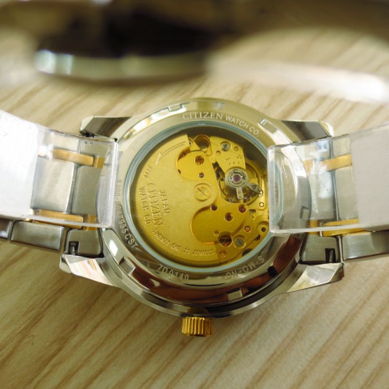 Đồng hồ cơ nam CITIZEN nhật bãi chính hãng máy cơ tự động tích cót khi đeo