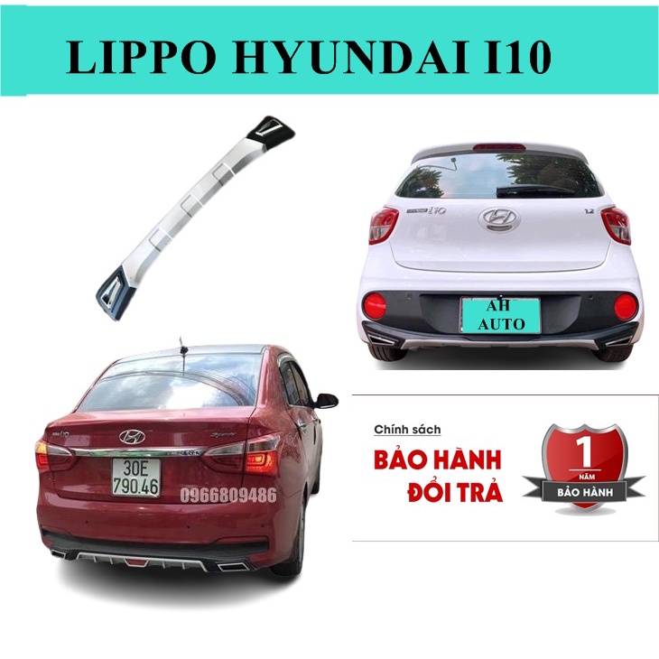 Lippo, Lip Chia Pô,Ốp Cản Sau Cho xe Hyundai I10 Hàng Cao Cấp Loại 1