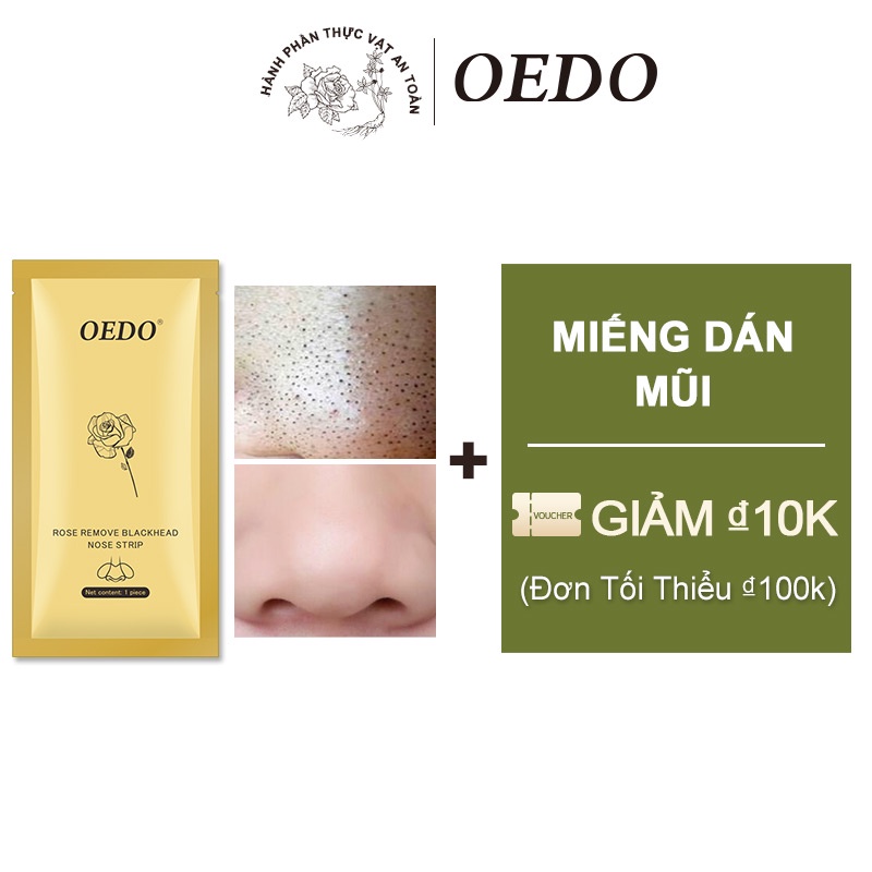 Loại bỏ mụn đầu đen miếng vá mũi OEDO kiểm soát dầu và làm sạch sâu da Bỏ Mụn Làm Sạch Lỗ Chân 1g