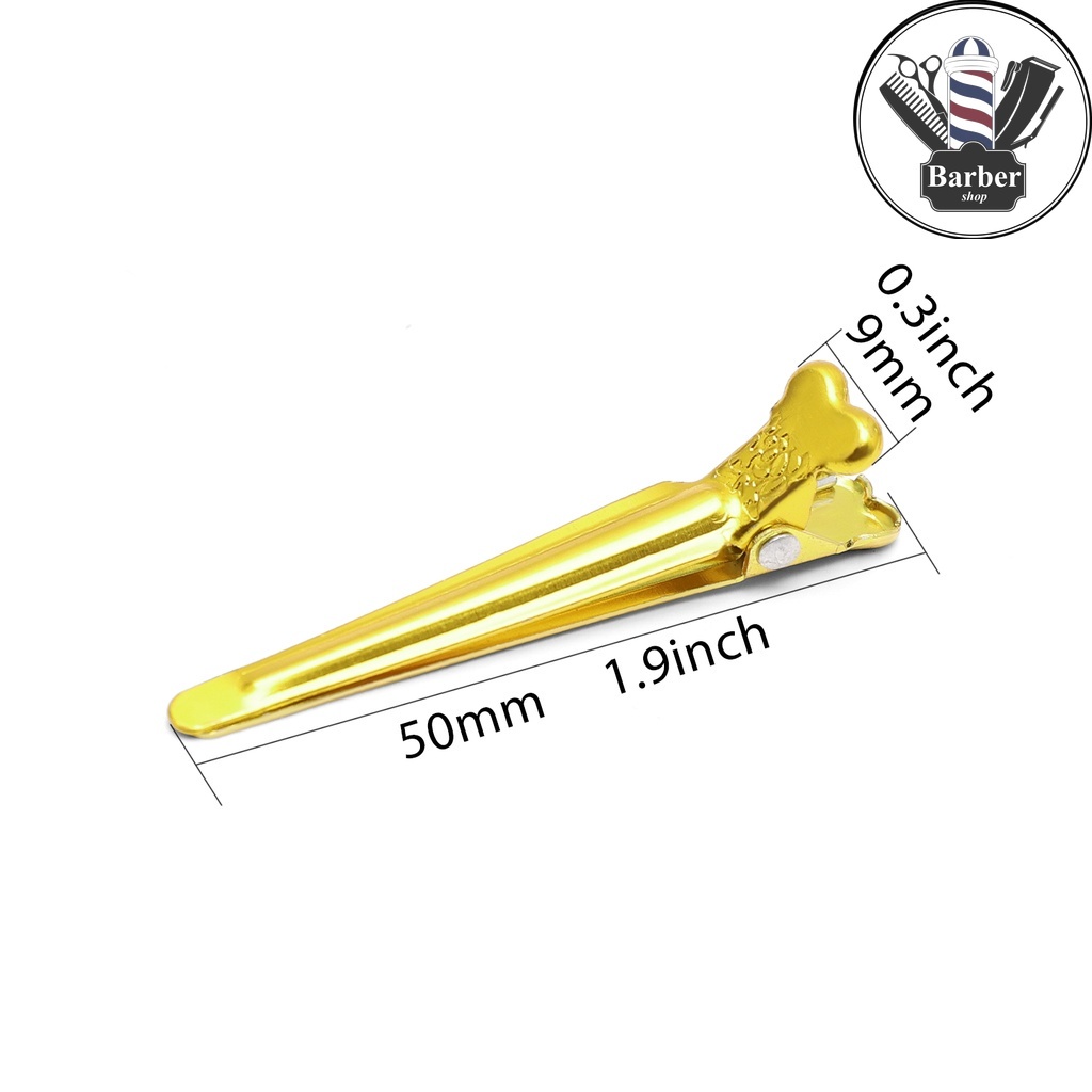 Set 50 Kẹp Tóc Nhiều Màu Bằng Nhôm Chuyên Dụng Cho Salon Làm Đẹp
