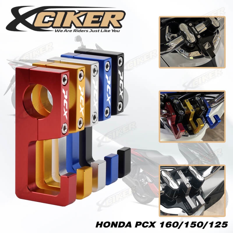 Móc Treo Nón Bảo Hiểm Bằng Nhôm Gắn Tay Lái Xe Mô Tô Honda PCX 160/150/125