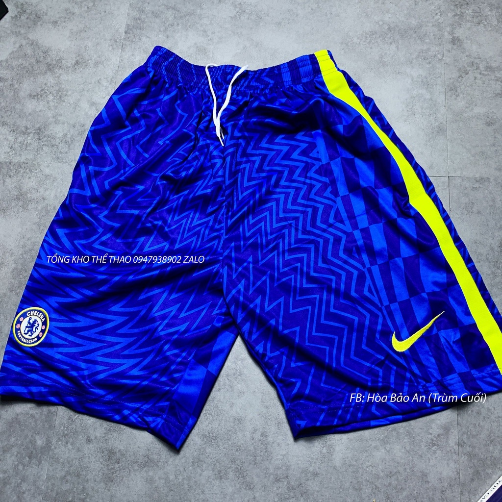 Set Bộ Thể Thao CLB Chelsea Sân Nhà Màu Xanh mùa giải 2021/22 - Vải Thái Chuẩn Áo Đá Banh Thi Đấu