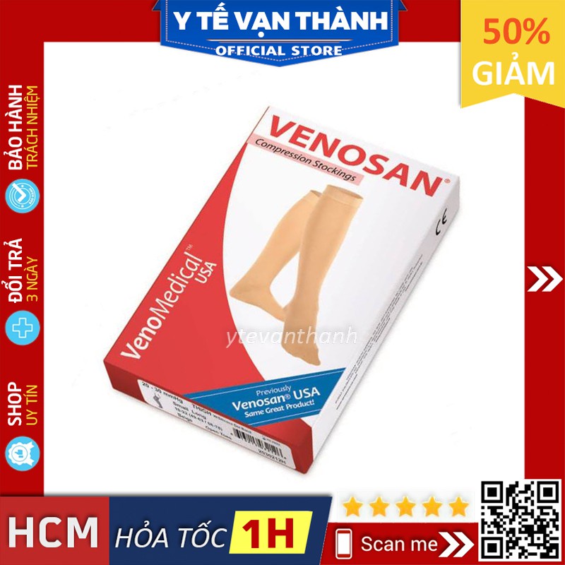 ✅ [DÀNH CHO NAM] Vớ Suy Giãn Tĩnh Mạch (Tất Y Khoa): Venosan USA Cho Nam (Made in USA) -VT0449 | Y Tế Vạn Thành