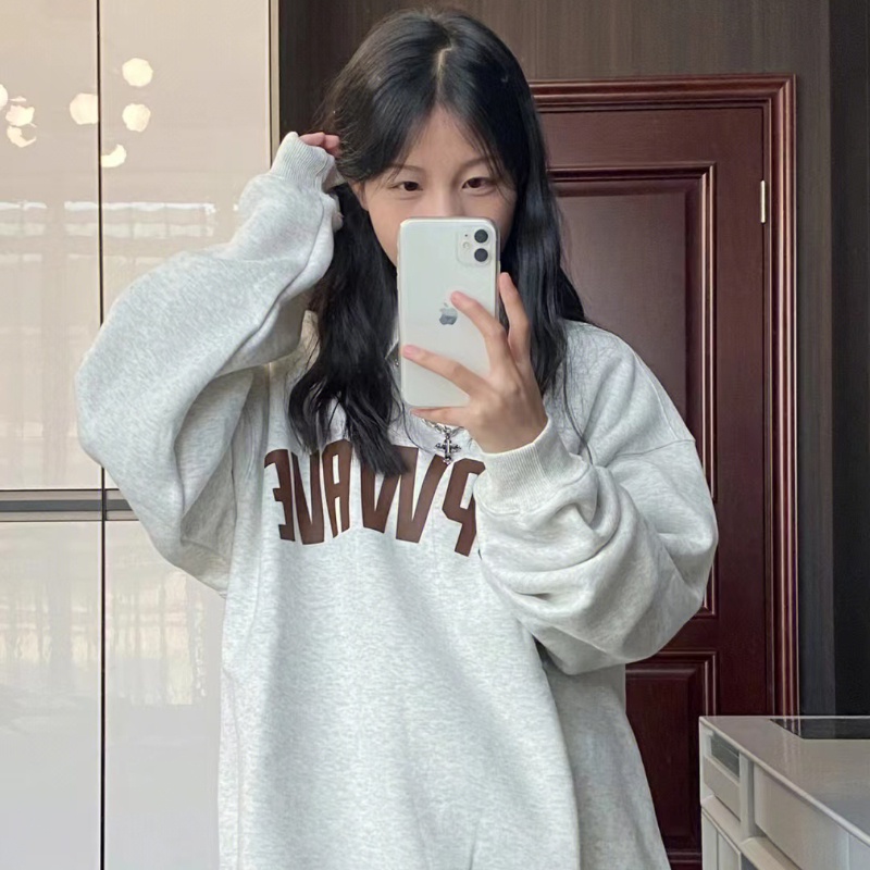 NRVP Mới Áo Thun Tay Dài Dáng Rộng In Chữ Phong Cách Hàn Quốc 2023