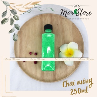 CHAI NHỰA VUÔNG 250ml đựng nước ép trái cây, trà sữa, yaourt (kèm nắp)
