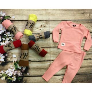 Combo 4 Bộ Hm trơn, cotton len. [Chọn màu bé trai bé gái theo combo  bộ]