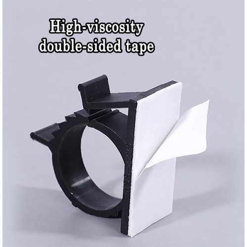 FEELING ✅Kẹp Cố Định Dây Cáp Sạc Tự Dính Tiện Dụng Cho Xe Hơi / PC / TV