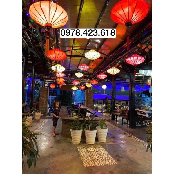 Đèn lồng Hội An 30cm trang trí nhà hàng, khách sạn, trường học, lễ hội