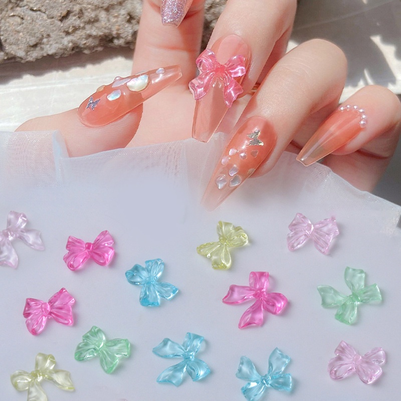 Đá Pha Lê Nhiều Màu Đính Móng Tay Sau Lưng