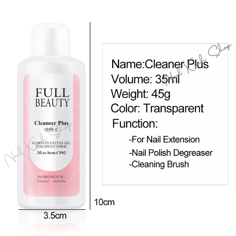 Nước rửa cọ nail Full Beauty