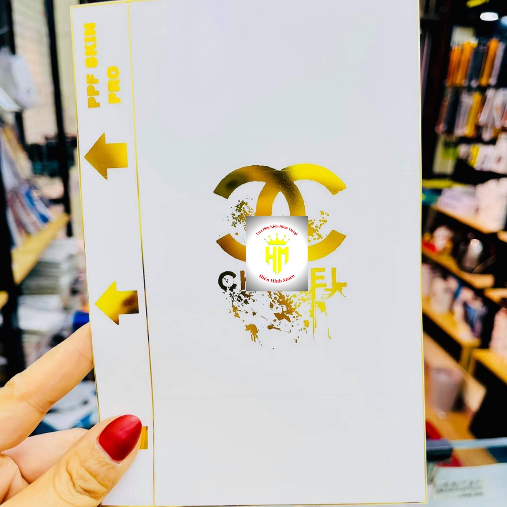 Miếng dán cho iphone PPF mạ vàng 24k ,full lưng viền cho ip ,chống xước, tự hồi phục.