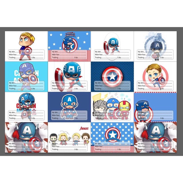 Nhãn vở siêu anh hùng