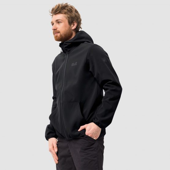 Áo khoác softshell Jack Wolfskin Essential peak black 1305821 size M, XXL