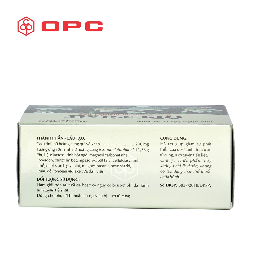 OPCRILATI - VIÊN TRINH NỮ HOÀNG CUNG