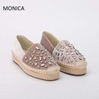 Giày đế cói đính đá M3002X03 MONICA