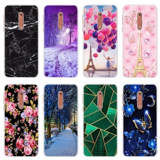 Ốp điện thoại silicon họa tiết dễ thương bảo vệ cho Nokia 5