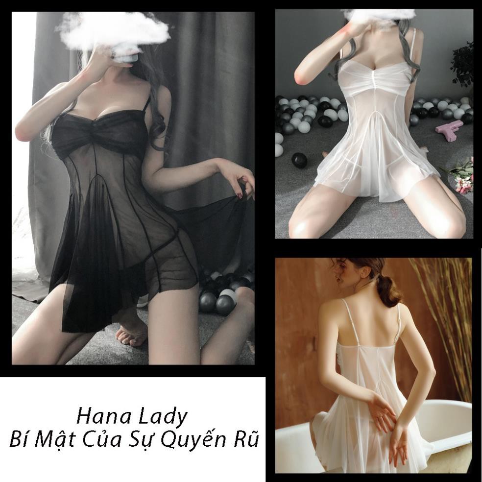 Váy ngủ xuyên thấu siêu mỏng sexy, đầm ngủ nữ quyến rũ gợi cảm cho đêm tân hôn ngọt ngào VN417 ་