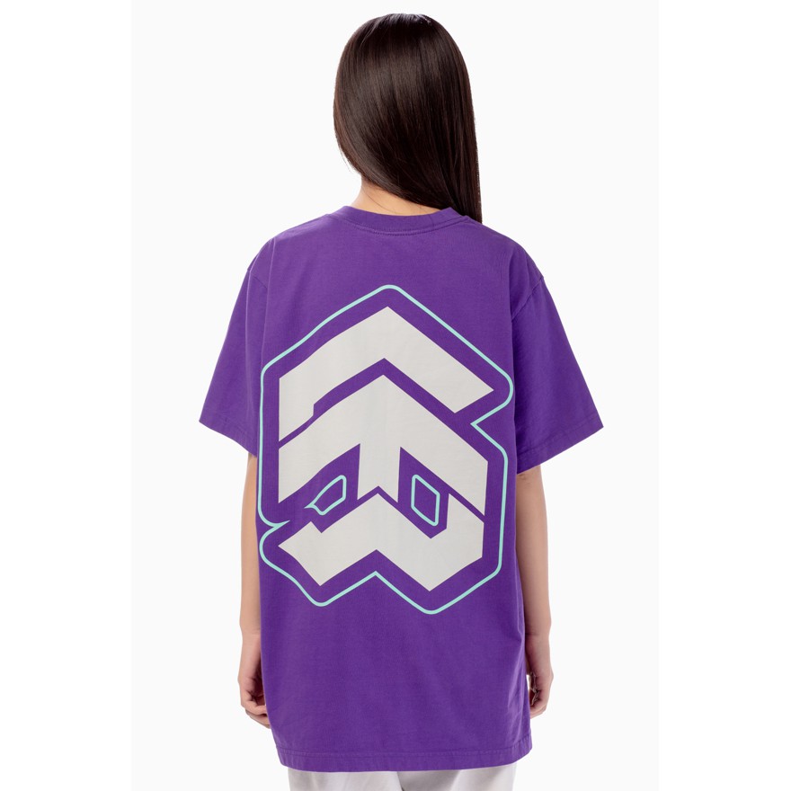 5THEWAY® /oval/ SQUARE TEE™ in PURPLE aka Áo Thun Tím Tay Ngắn