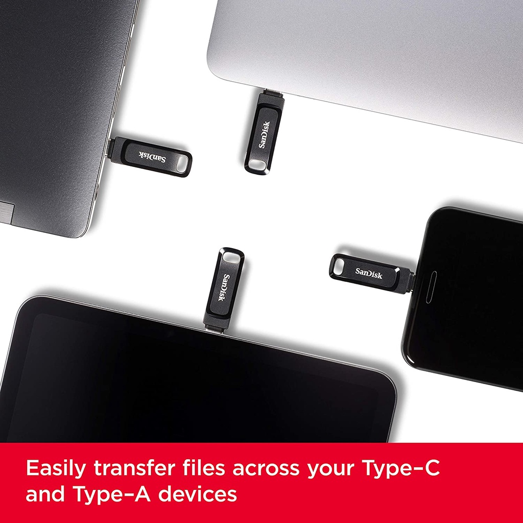 USB 3.1 Sandisk Ultra Dual Drive Go Usb Type C SDDDC3 32GB/64GB/128GB/256GB
