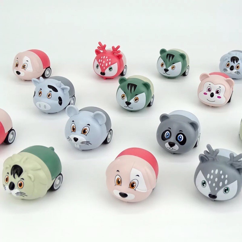 Xe Ô Tô Mini Hình Thú Chạy Cót Đáng Yêu  Xe Mini Hình Thú Ngộ Nghĩnh Cho Bé Sóc_toystore