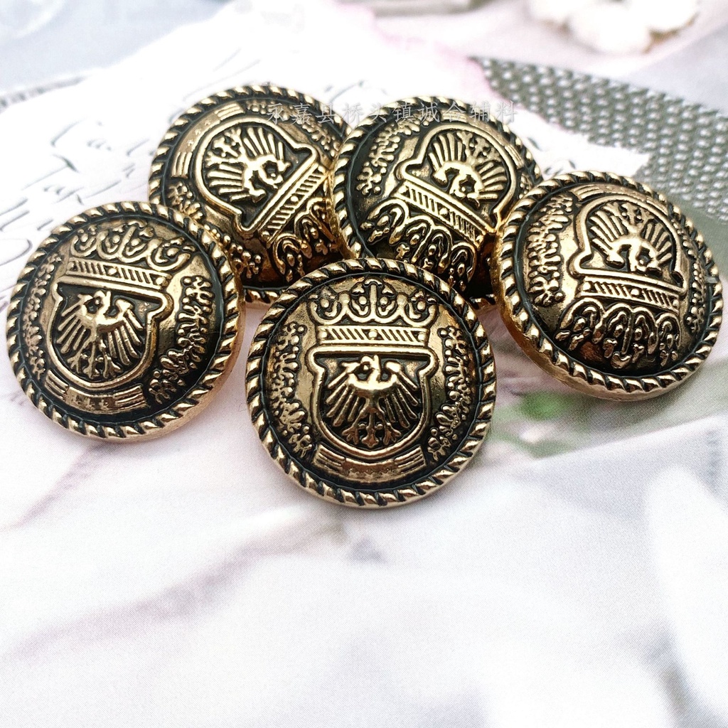 Cúc kim loại cao cấp, kiểu đại bàng bay usa , phù hợp áo vest nam và nữ, áo khoác măng tô, áo khoác dạ 1,5cm